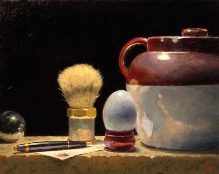 101318 "The Letter" Oil on linen on panel, 8x10 inches / 20 x 25 cm