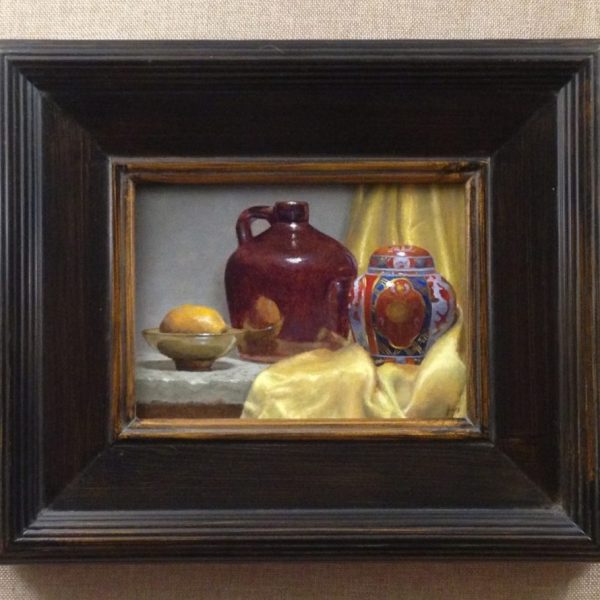 Lemon, Stoneware, and Imari Ginger Jar