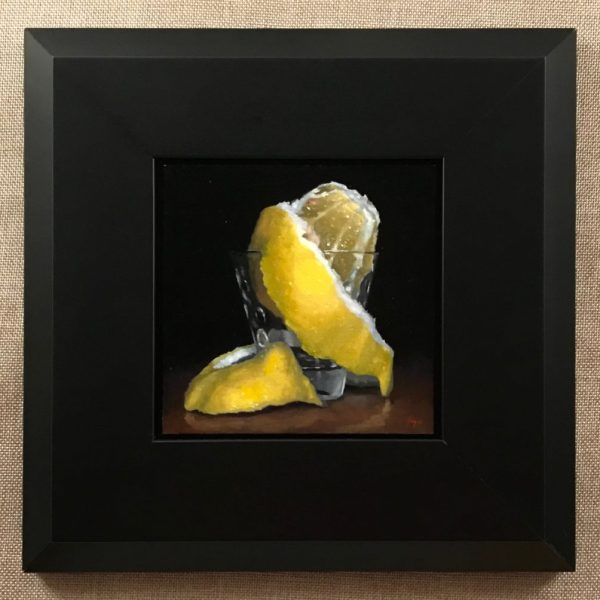 Peeled Lemon in Shotglass