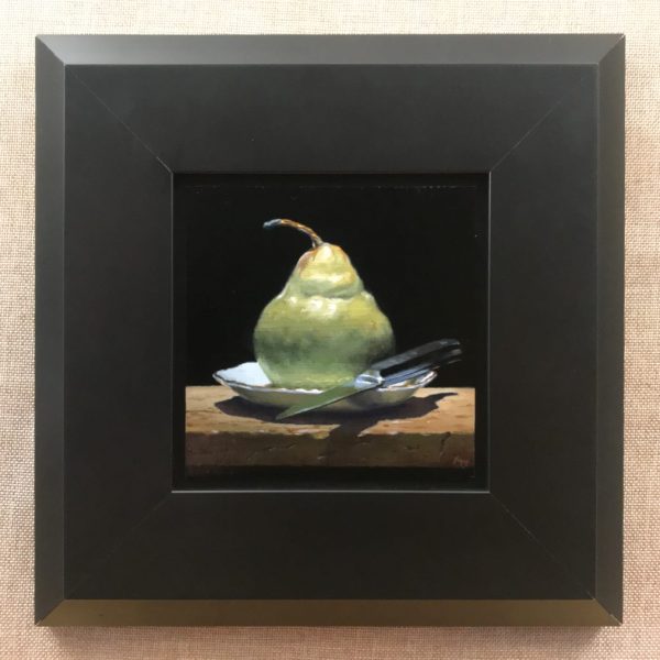 Pear, Knife, Saucer