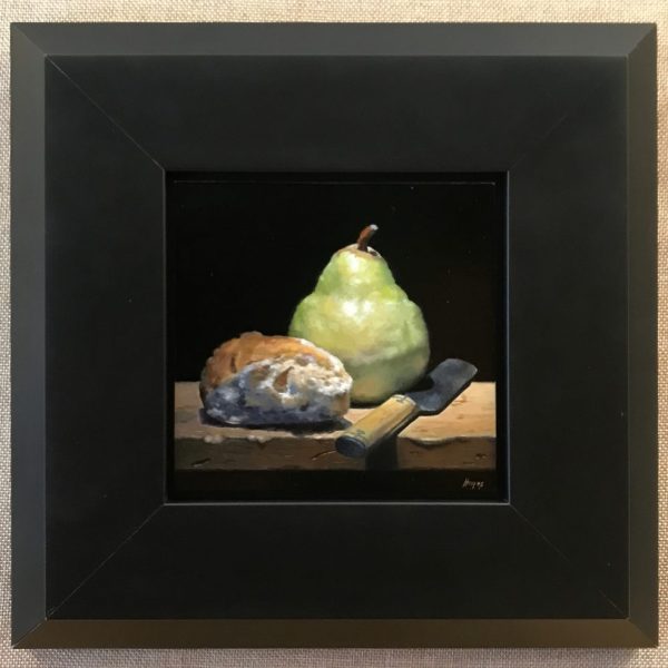 Bread, Pear, Knife
