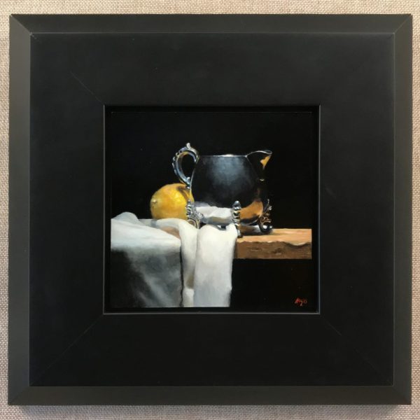 Silver and Lemon on Cloth