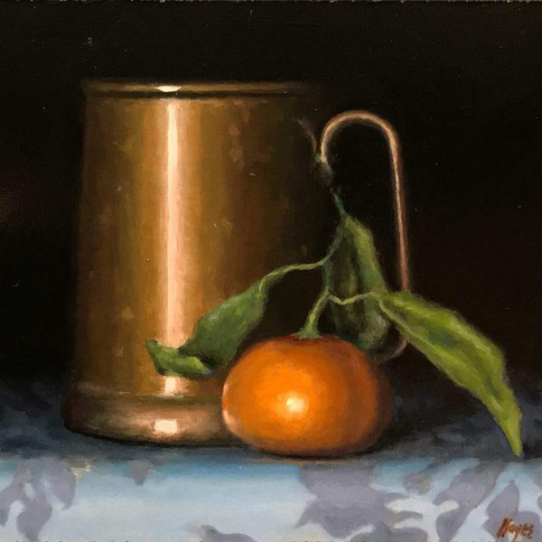 Copper Tankard and Satsuma Orange