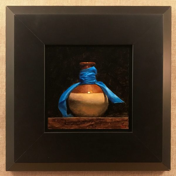 Vase and Blue Ribbon