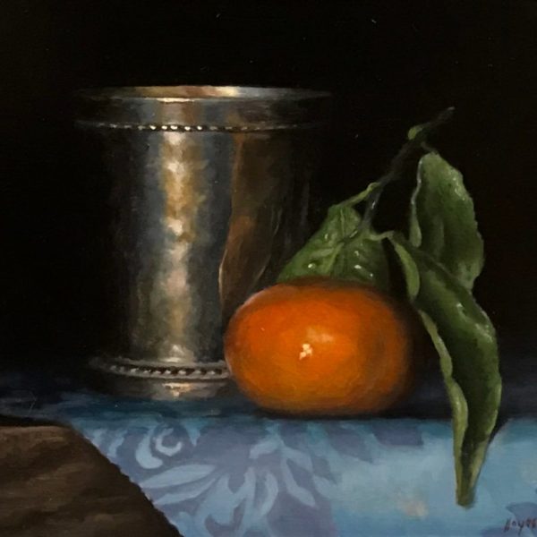 Silver Cup and Clementine Orange