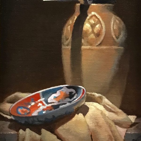 Vase, Knife, Imari Bowl