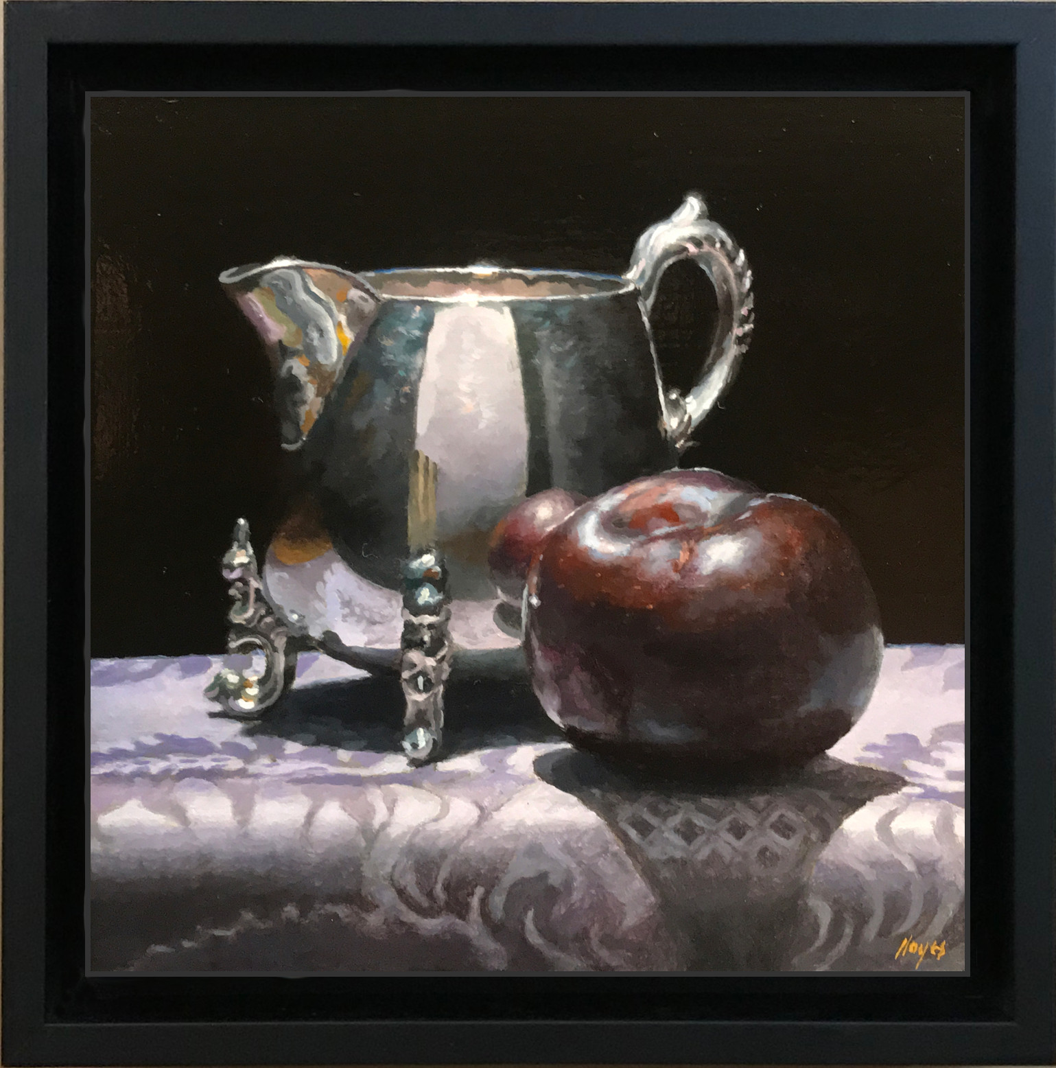 “Silver, Plum, Purple Silk” $195