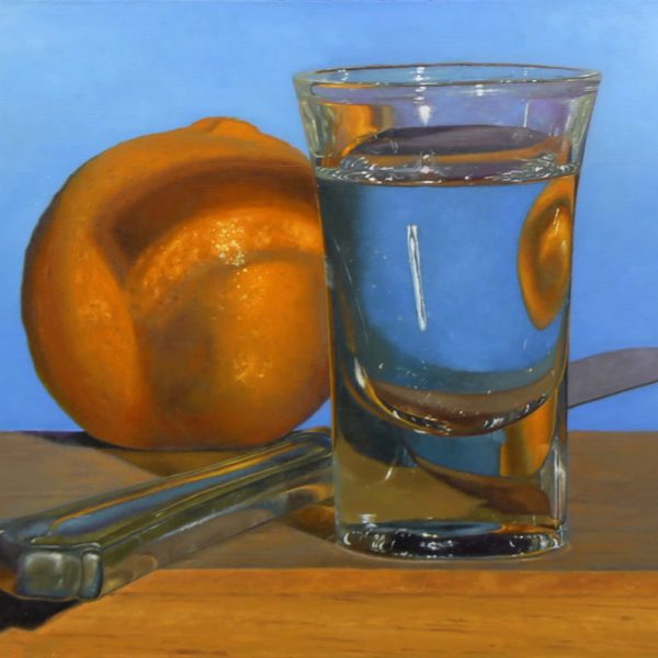 Tangerine, Knife, Shotglass