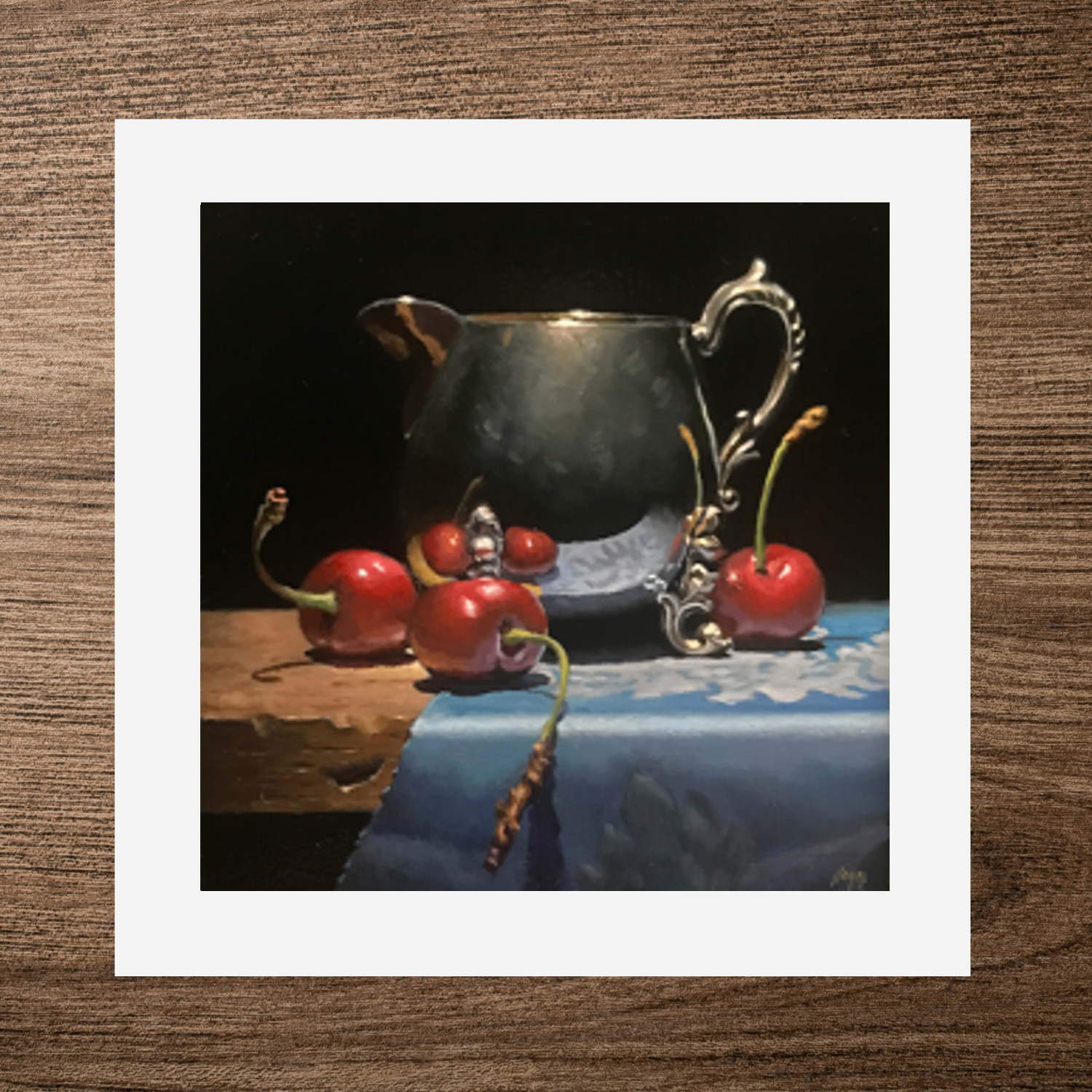 “Cherries and Silver”$45
