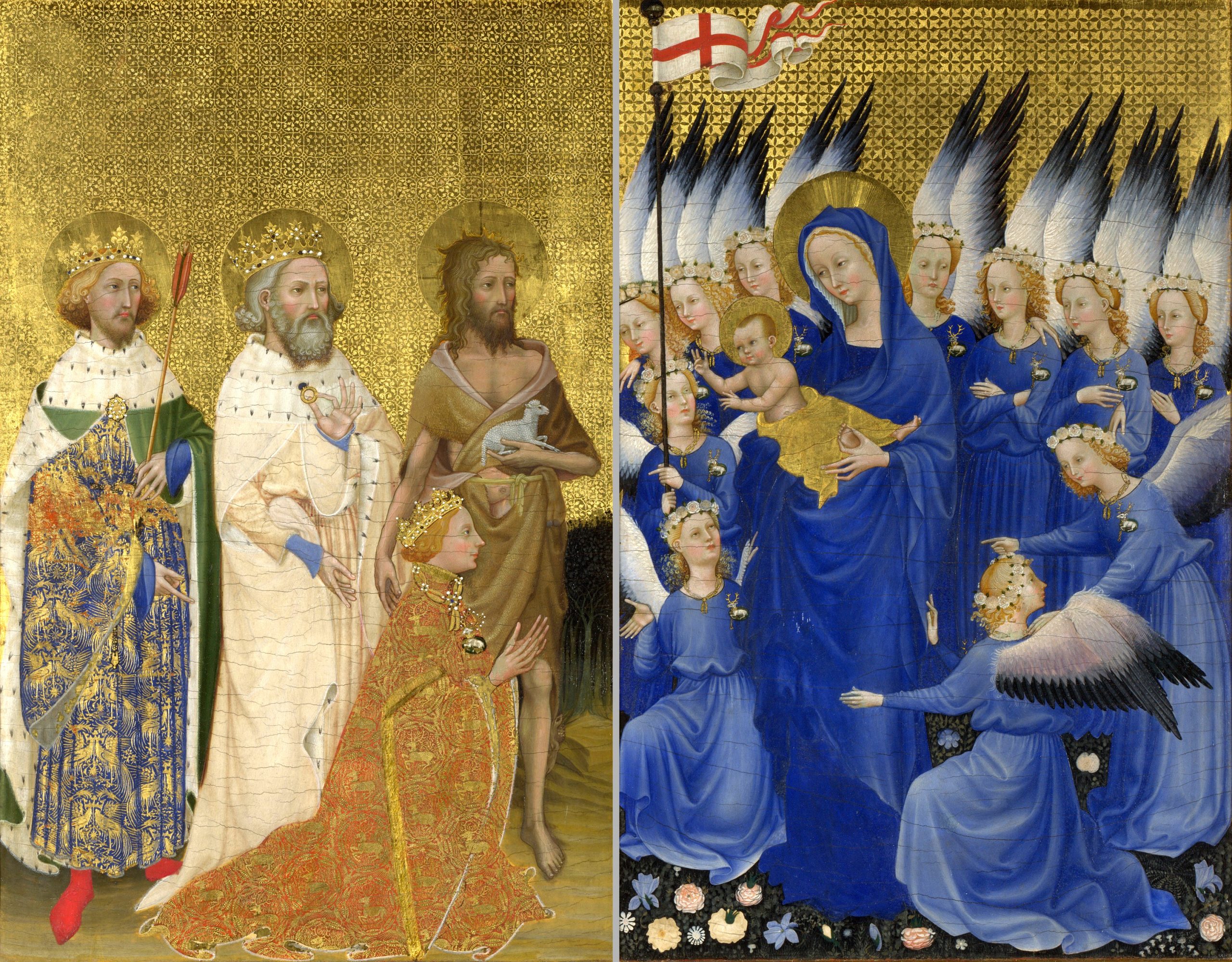 The Wilton Diptych, English, c. 1395