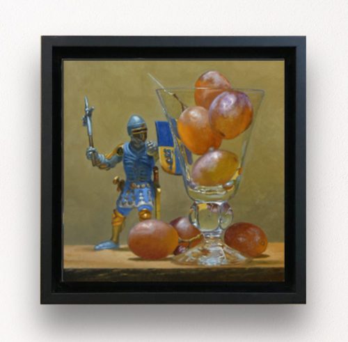 Framed print on canvas